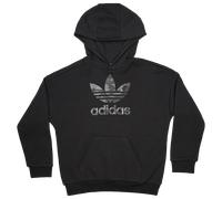 Adidas Trefoil Bambini - Felpe con cappuccio Grigio - Taglia 123 - 129 CM - Pile di cotone Grey 123 - 129 CM