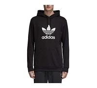 Adidas Trefoil Felpa Con Cappuccio, Uomo, Black, M