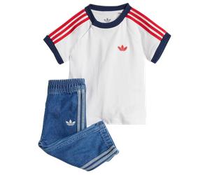 Adidas Trefoil Neonato - Tute da ginnastica Blu - Taglia 63 - 68 CM - Jersey di cotone Blue 63 - 68 CM