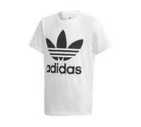 adidas Trefoil Tee, T-shirt Unisex - Bambini e Ragazzi, White/Black, 14-15 anni