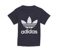 adidas Trefoil Tee, T-shirt Unisex - Bimbi 0-24, Shadow Navy/White 100, 18 mesi