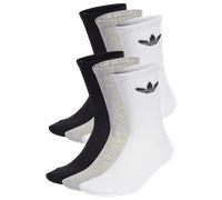 ADIDAS ORIGINALS Calzino 'Trefoil Cushion Crew ' grigio / nero / bianco, Taglia 34-36