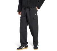 ADIDAS ORIGINALS Pantaloni cargo 'Trefoil Essentials' nero / bianco, Taglia 33-34