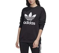 Adidas TRF Crew Sweat Felpa, Donna, Black/White, 46