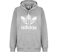 adidas TRF Hoodie, Felpa Donna, Medium Grey Heather/White, 40