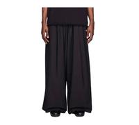 Adidas, ,Trousers ,Uomo ,Nero ,L Raw Edge 3 Stripes Wide Pants
