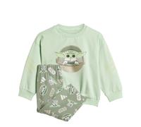 Adidas - Tuta Bambini Star Wars The Mandalorian, Verde Verde