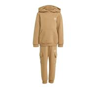 adidas Tuta da bambino marrone con cappuccio, marrone, 6 anni