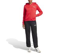 Tuta adidas Essentials Linear rosso nero donna - S