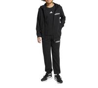 adidas Unisex - Bambini e ragazzi Essentials Linear Track Suit, black/white, 13-14 Years