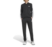 adidas Unisex - Bambini ESSENTIALS 3 STRIPES TRACKSUIT, black/white, 9-10 Years