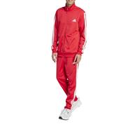 adidas Homme SPORTSWEAR BASIC 3 STRIPES TRICOT TRACKSUIT, pure ruby/white, L