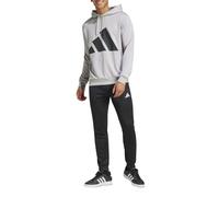 adidas Uomo BIG LOGO FRENCH TERRY HOODED TRACKSUITS, medium grey heather, XL