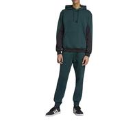 Adidas Tuta da Uomo Fleece Colorblock Hooded Verde Taglia L Codice KB5266 Verde
