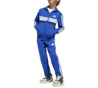 Adidas - Tuta Full Zip da Bambini Tiberio 3-Stripes, Blu - Taglia 6-7 A - JC7488 Blu