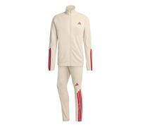 Tuta adidas Stadium 3 strisce beige rosso - L
