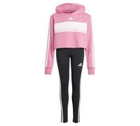 Tuta bambina Adidas set felpa e leggings tutina completa scuola sport tempo libe