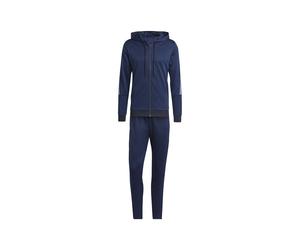 ADIDAS Tuta Sportiva Full Zip Con Cappuccio Blu Uomo S