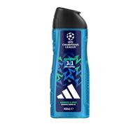 adidas UEFA Champions League Match Day Docciaschiuma | Docciaschiuma vegano con fragranza sportiva maschile, note di limone, zenzero e vetiver, lunga durata, anche pelle sensibile