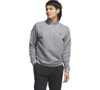 adidas Ultimate365 Maglia con zip trimestrale testurizzata DWR, grigio/bianco