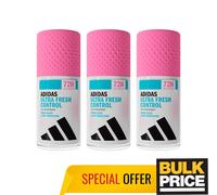 Adidas Ultra Fresh Control Deodorante Roll-on Donna 72H Fresh Dry Protect Con...