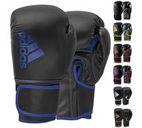 adidas Unisex - Adulti Hybrid 80 Guanti da boxe, Nero/Blu, 14oz EU