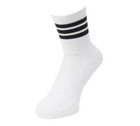 adidas Unisex - Adulto 3-STRIPE HALF CREW SOCK, white/black, 34-36