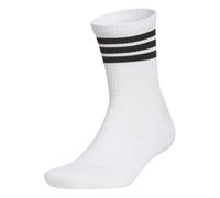 adidas Unisex - Adulto 3-STRIPE HALF CREW SOCK, white/black, 40-42