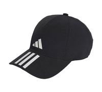 adidas Unisex - Adulto 3-Stripes AEROREADY Running Training Baseball cap, Black/White/White, M