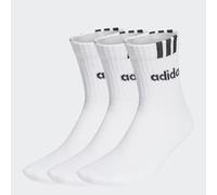 Calze 3-Stripes Linear Half-Crew Cushioned (3 paia) White / Black 43-45