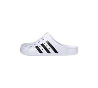 adidas Unisex - Adulto Adilette Clogs, Cloud White / Core Black / Cloud White, 44.5 EU