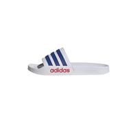 adidas Unisex - Adulto Adilette Shower Slides, ftwr white/team royal blue/pure ruby, 40.5 EU