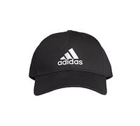 adidas Unisex - Adulto Cotton Baseball cap, Black/Black/White, S