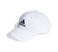 adidas Unisex - Adulto Cotton Twill Baseball cap, White/Black, S