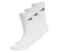 adidas Unisex - Adulto Cushioned Crew Socks 3 Pairs, White / Black, 4.5-6