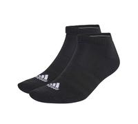 adidas Unisex - Adulto Cushioned Low-Cut Socks 3 Pairs, Black / White, 6.5-8