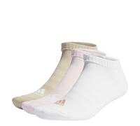 adidas Unisex - Adulto Cushioned Low-Cut Socks 3 Pairs, Clear Pink / White / Wonder Beige, 43-45