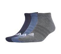 adidas Unisex - Adulto Cushioned Low-Cut Socks 3 Pairs, legend ink/preloved ink/dark grey heather, 45-48