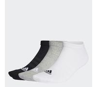 adidas Unisex - Adulto Cushioned Low-Cut Socks 3 Pairs, Medium Grey Heather / White / Black, 8.5-10