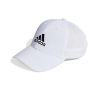 adidas Unisex - Adulto Embroidered Logo Lightweight Baseball Cap, White / Black, S