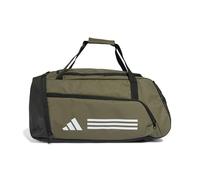 adidas Unisex - Adulto Essentials 3-Stripes Duffel Bag, olive strata/WHITE, M