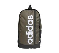 adidas Unisex - Adulto Essentials Linear Backpack, Olive Strata/Black/White, One size