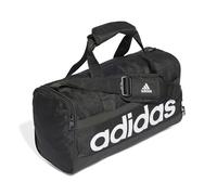 adidas Unisex - Adulto Essentials Linear Duffel Bag, Black / White, XS