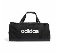 adidas Unisex - Adulto Essentials Linear Duffel Bag Duffel Bag, Black / Black / White, M