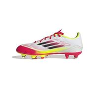 adidas Unisex - Adulto F50 League Football Boots Soft Ground, Cloud White/Core Black/Solar Yellow, 44 EU