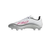 adidas Unisex - Adulto F50 Messi Club Firm Ground/Multi Ground Football Boots, Cloud White/Lucid Red/Silver Metallic, 42 EU