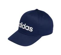 adidas Unisex - Adulto Linear Baseball Hat, Dark Blue/White, M-L