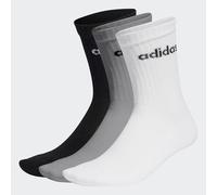 adidas Unisex - Adulto Linear Crew Cushioned Socks 3 Pairs