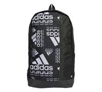 adidas Unisex - Adulto Linear Graphic Backpack, Black/White, One size