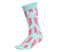 adidas Unisex - Adulto LIONEL MESSI PRINT SOCK 3 PAIR PACK, semi flash aqua/white/white, 34-36